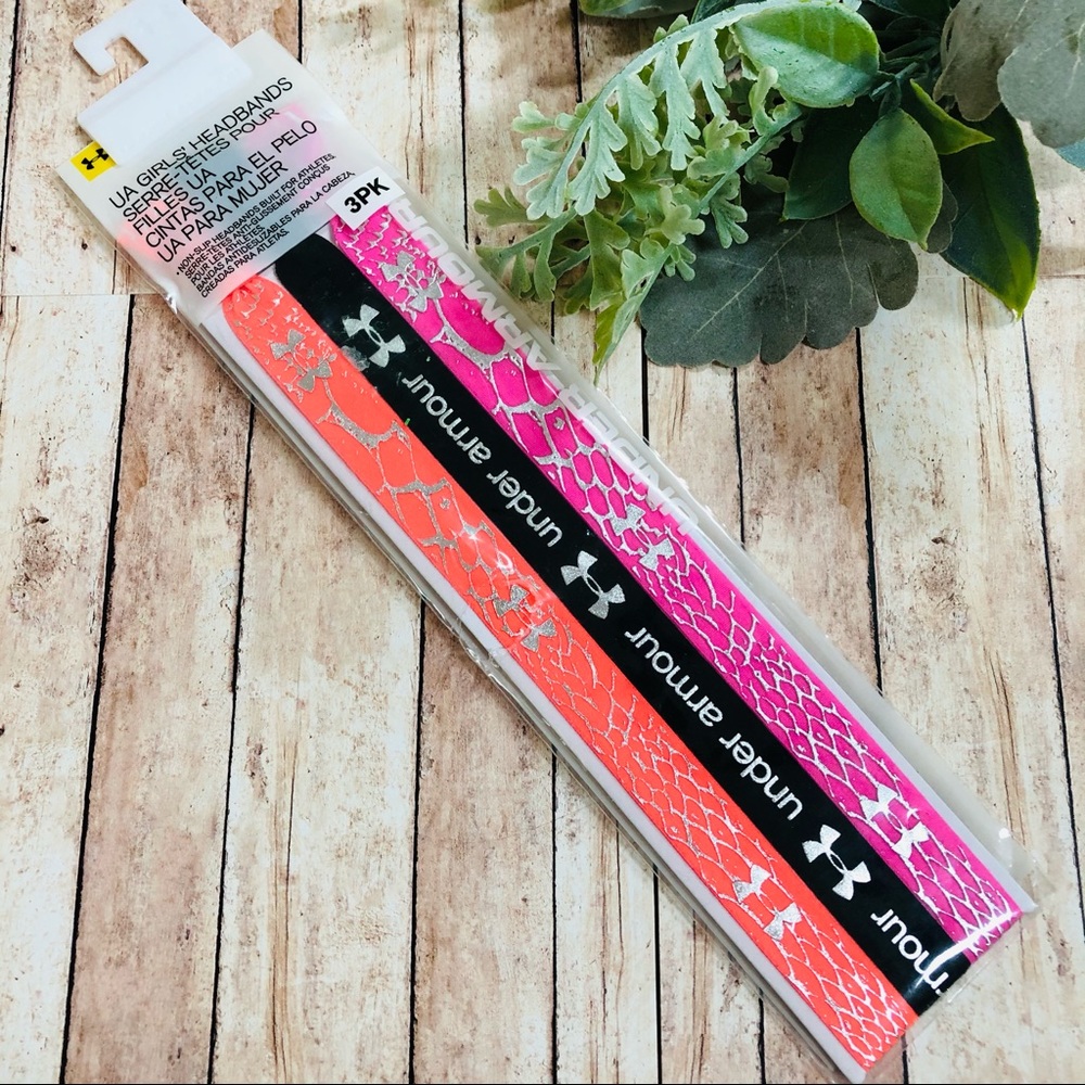 Under Armour Girls Headbands 3 Pk - Picture 1 of 4